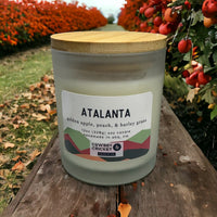 Atalanta Soy Candles and Melts - Golden Apple Orchards, Peach, & Barley Grass - Mythology Inspired