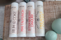 Happy Hour Natural Flavored Lip Balm Gift Set – 4 Cocktail-Inspired Lip Balms