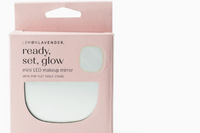 Keep your make-up looking great while on the go with a LED lighted mirror in a compact form to fit in your handbag.  Two light settings.
