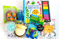 Fingerpainting Usborne Book, Liquid Bubbler, Dumpling Squish, Grow Frog, Top Trendz Bubble Pop Heart, Magnetic Fliparoo, Sea Anemone