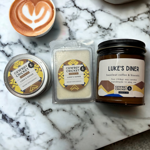 Luke's Diner Soy Candles and Melts - Hazelnut Coffee & Biscotti - Mom and Daughter Inspired