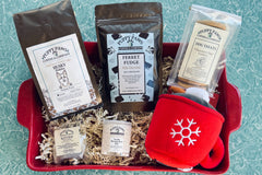 Coffee & Pet Box includes:
One 12oz bag of coffee
One Large bag pet treats
One Pet Toy
One lagniappe gift for the human