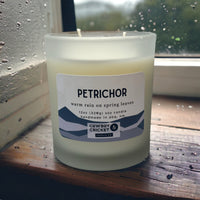 Petrichor Soy Candles and Melts - Warm Rain on Spring Leaves