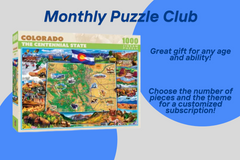 Customizable Monthly Puzzle Subscription 500-1,000 Pieces