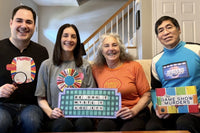 The Deadbolt Mystery Society Murder Mystery Game Subscription - Deadbolt Detectives showing off The Game Show Murders