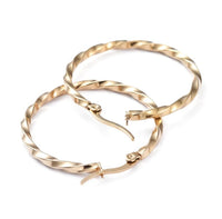 CATALINA Twist Hoops 18K Gold Plated