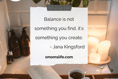 Smoms Lifestyle Soap Subscription Box -  Features Self care bath with quote- " Balance is not something you find, it's something your create