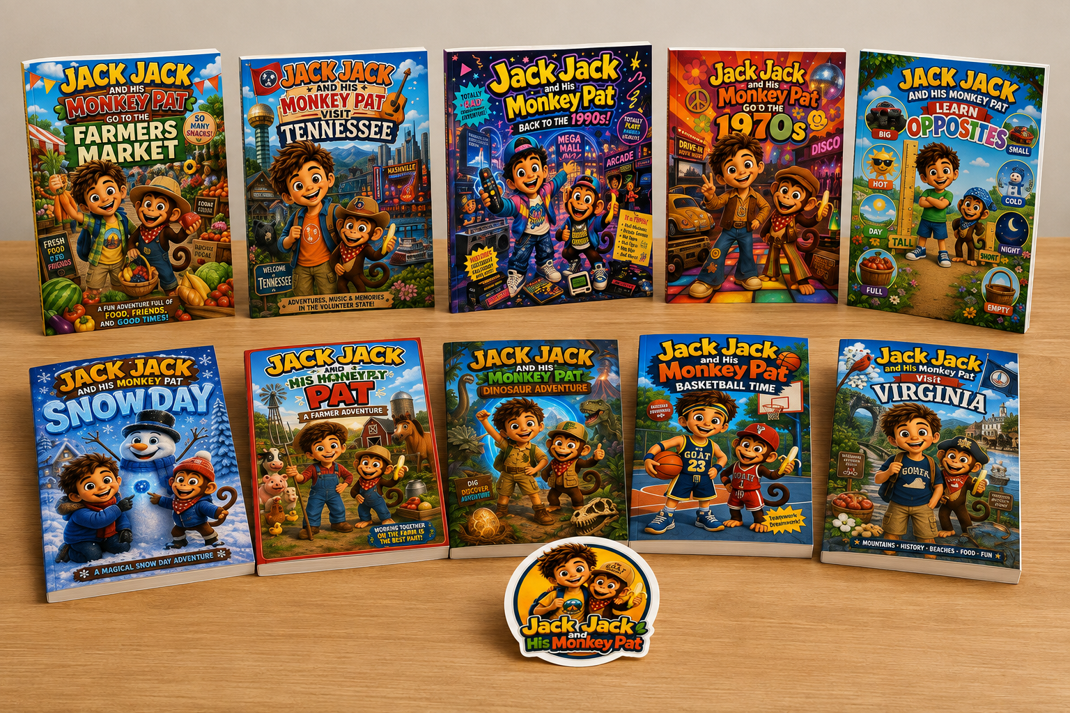 Jack Jack & His Monkey Pat Adventure Book Club