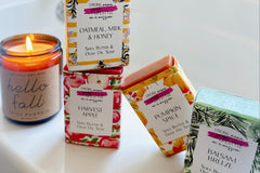Seasonal, Handmade Shea Butter, Olive Oil, Coconut Oil Blend Luxury Hydrating Body Soaps