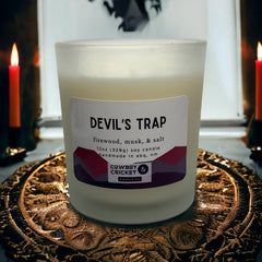 Devil's Trap Candles and Melts - Firewood, Musk, & Salt - Supernatural Inspired
