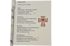 Christian Faith-Based Handmade Greeting Card Box