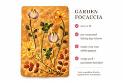 Garden Focaccia - DIY Artisan Bread Baking Kit by CrumbleCrate