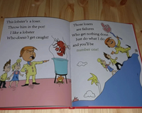 A colorful page from 'Winners Aren’t Losers,' teaching kids about success and perseverance with a lighthearted Donald Trump-inspired book