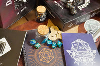 Custom dnd items for the dungeon master and player including journals and even birthday cards for the dungeons and dragons player.