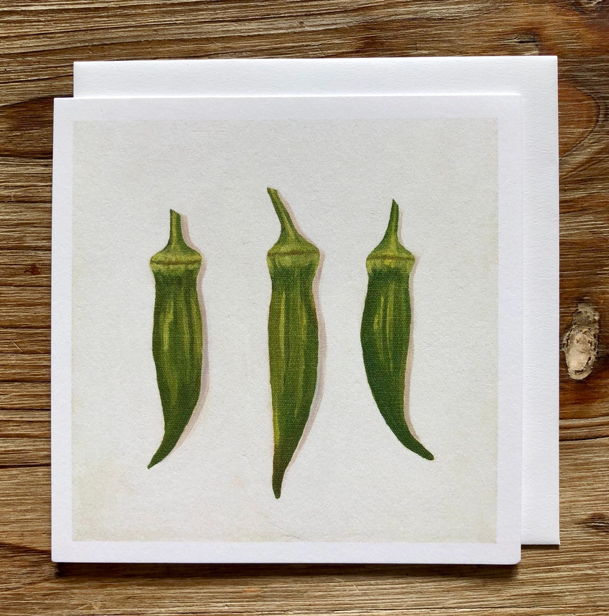 Three Okra Any Occasion Card
