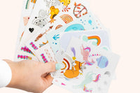 Postix quality sticker sticker sheets featuring a range of playful, cute and modern designs, made for sticker lovers worldwide