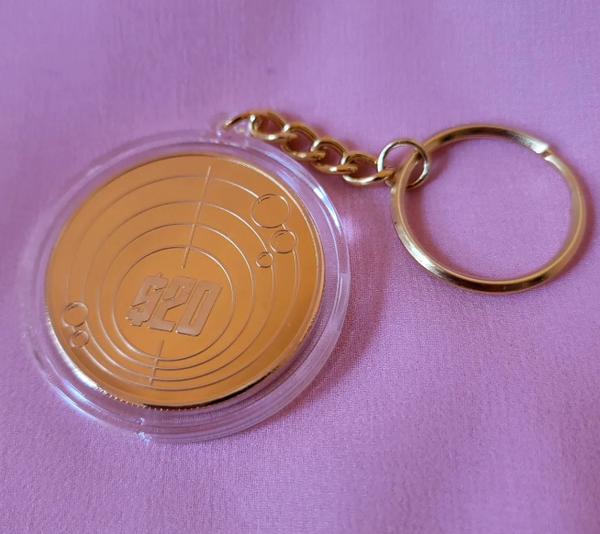 Caroline, or Change Broadway Musical inspired Gold Plated Coin Keychain