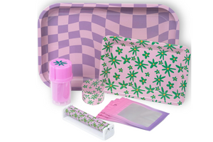 The 420 Box features 8 to 10 retro chic smoking accessories for modern women.  Everything from papers to home decor.