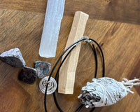 Preparation is helpful before beginning. Smudging the space you will meditate in removes possible low energy vibrations.