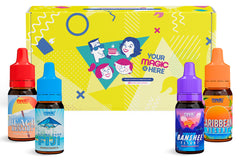 Enchanted Fragrance Oil subscription featuring 4 different 10ml dropper bottle fragrance oil scents delivered monthly.