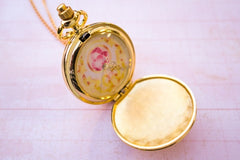 Sailor Moon Brooch Pocket Watch - Pink