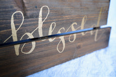 "Blessed" Wall sign