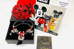 Vintage Mickey Mouse Charm Bracelet Gift Set