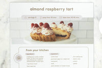 Almond Raspberry Tart DIY Baking Kit with pre-measured ingredients, tart pan, and step-by-step instructions