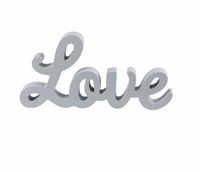 Grey LOVE Standing Letters