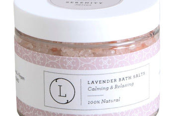 Lavender Natural Bath Salt Soak with Dead sea, Epsom and Himalayan salts