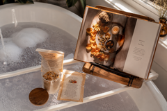 Nervous System Reset Ritual Box - Natural Bath Soak with Alaea Salt, Lavender Rose & Affirmation Cards for Anxiety