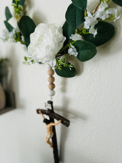 Wall Rosary Wreath Decor