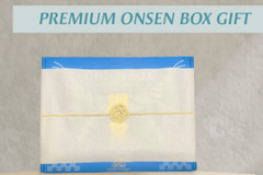 The Premium Onsen Box is beautifully wrapped in traditional Japanese washi paper and finished with an elegant obi band.