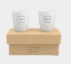 "Mr & Mrs" Egg Cup Set