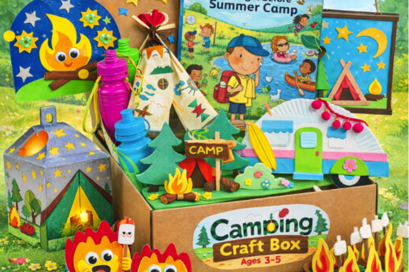 Image of the Camping Adventure Craft Box for Ages 3-5