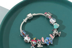 Vintage Lilo & Stitch Sweetheart Charm Bracelet, Adults & Kids Sizes