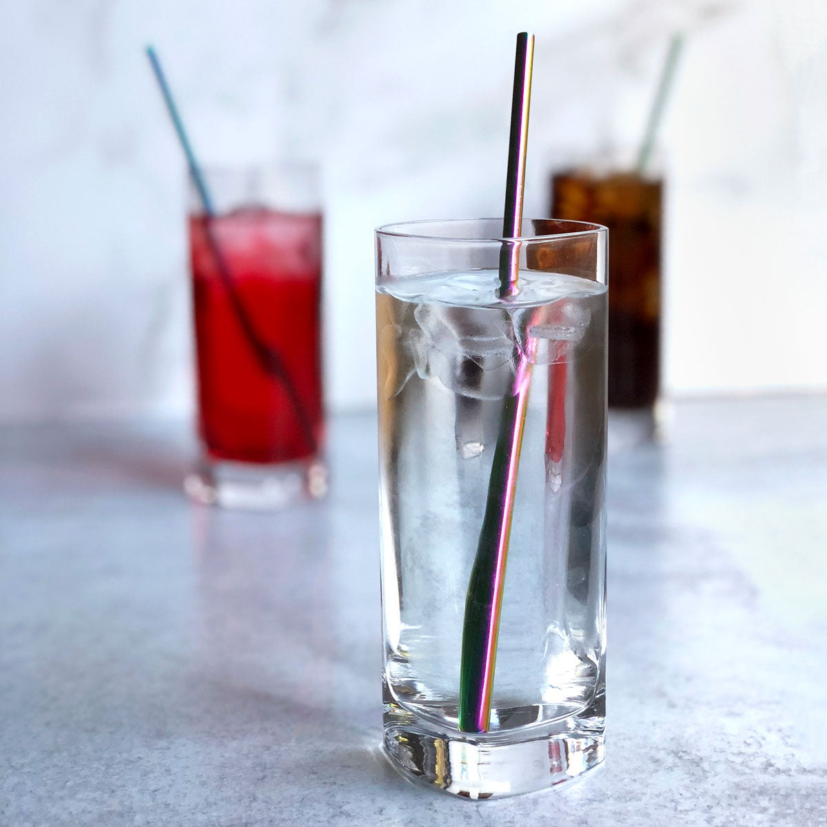 Rainbow Stainless Steel Straw