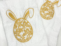 Easter Egg Embroidered Towel