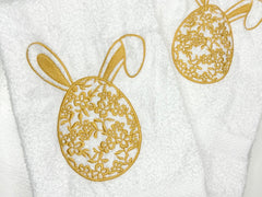 Easter Egg Embroidered Towel