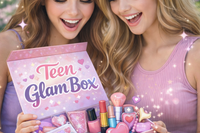 TEEN GLAM BOX  Monthly boxes with FULL size NAME brand makeup & skincare for teen girls ages (13-19) For the girl who sometimes feels overlooked… until she opens this box 💖
