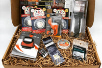 OCTOBER SURVIVAL BOX (GEAR ONLY)
FISHING & FIRE STARTING SURVIVAL GEAR
UST KLIPP Lighter, KA BAR Backpack Kaster, SOUTHBEND and more.......
