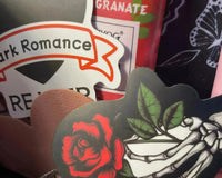 Dark Romance Book Box by Dark Romance Crates, the leading dark romance book box service for dark romance, dark fantasy, erotic horror