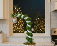 Lemon Cypress Tip Over Tree in Gold Wash Metal Tin