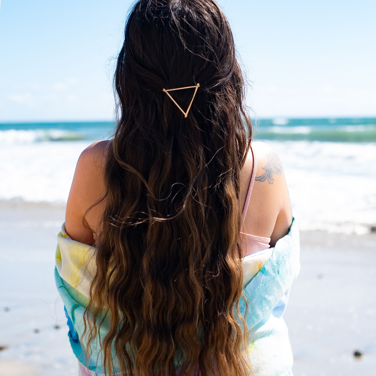 Gold Triangle Hair Clip