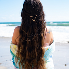 Gold Triangle Hair Clip