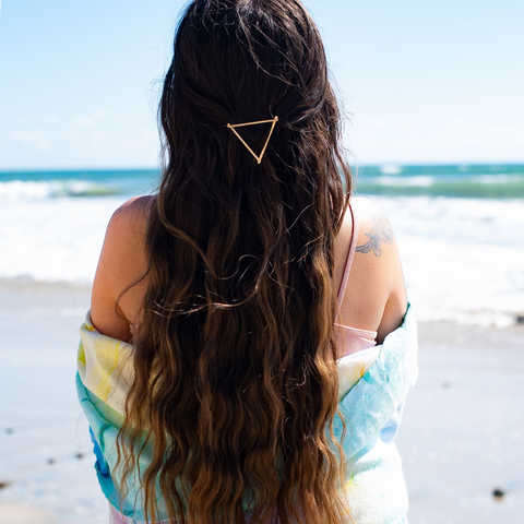 Gold Triangle Hair Clip