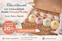 Bomb Bliss | Organic Bath Bomb Subscription Box – Monthly Self-Care