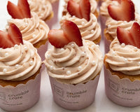 Lemon Cupcakes With Strawberry Buttercream - DIY Baking Kit by CrumbleCrate