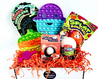 Halloween Fidget Box
• Spider Creeblers
• Halloween Bubble Pop
• Top Trenz plush
• Splat Monster
•Grow Egg
•Squish spiders
•Playfoam pals