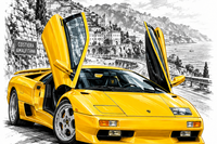 Automotive Legends Poster Subscription | 20 A3 Car Prints Monthly